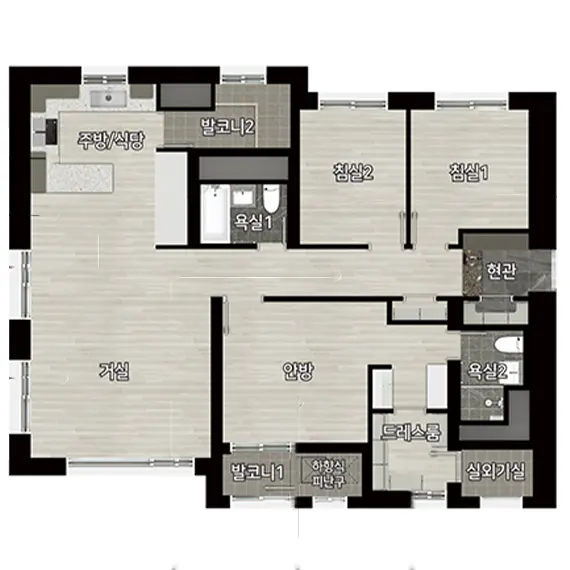 가양동 힐스테이트 84타입구조